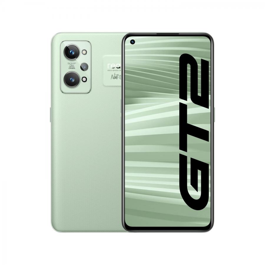 realme GT 2 5G, Smartphone, Snapdragon 888 5G, AMOLED 120Hz, 50MP OIS, Sensore Sony IMX766, Batteria 5.000mAh, Ricarica SuperDart 65W, NFC, DualSim, BT 5.2, 12+256 GB, Paper Green