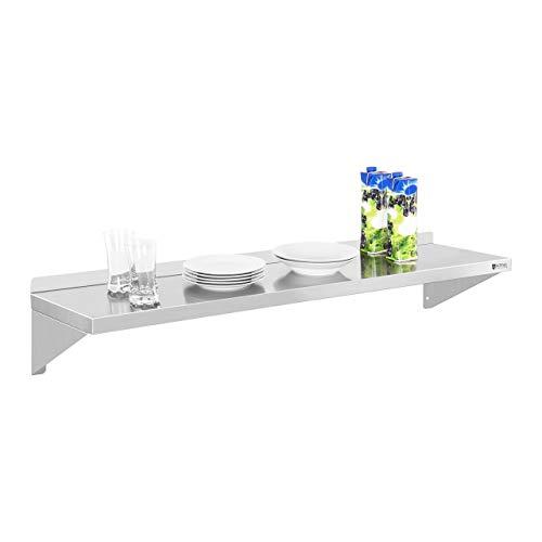 Royal Catering - RCWR-120 - Mensola in acciaio inox - 120 x 30 cm