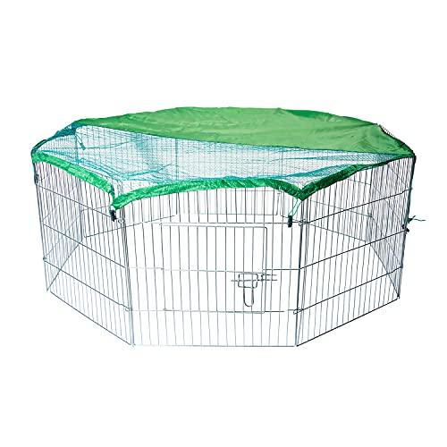AQPET Recinto recinzione box per animali cani gatti roditori 60x60cm per esterno giardino con rete parasole