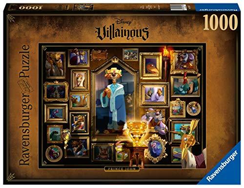 Ravensburger Puzzle 1000 Pezzi, Principe Giovanni - Robin Hood, Collezione Disney Villainous, Puzzle Disney, Jigsaw Puzzle per Adulti, Stampa di Alta Qualità