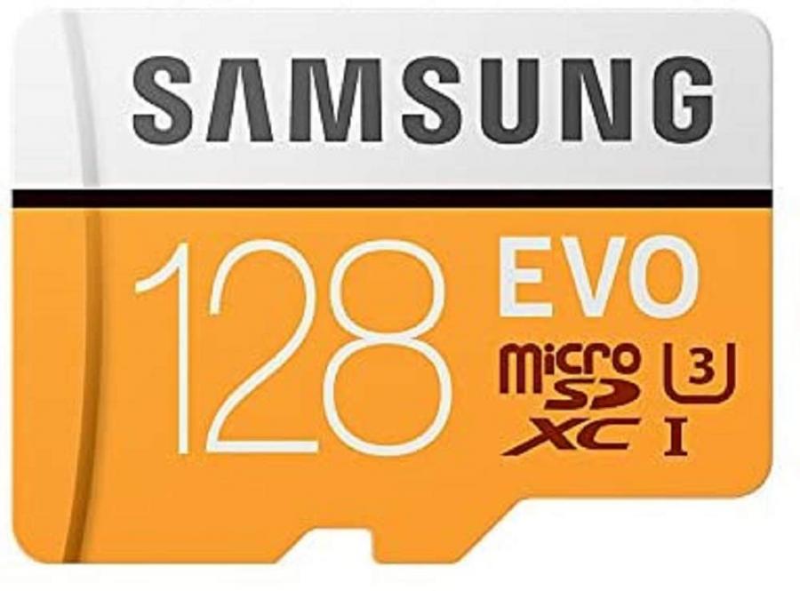 Samsung Memorie MB-MP128GA EVO Scheda MicroSD da 128 GB, UHS-I, Classe U3, Fino a 100 MB/s, Adattatore SD Incluso