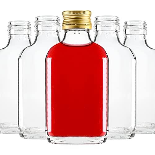 Mini Bottiglie Vetro - Bottiglie di Vetro - Bottiglie Vetro Con Tappo - Bottigliette  Vetro Bomboniere (50, 100 ml)