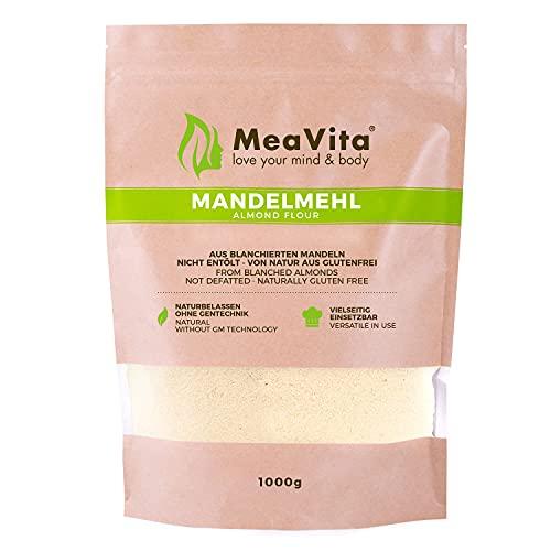 Farina di mandorle MeaVita, naturale, scottata, 1 confezione (1 x 1000g) in sacchetto