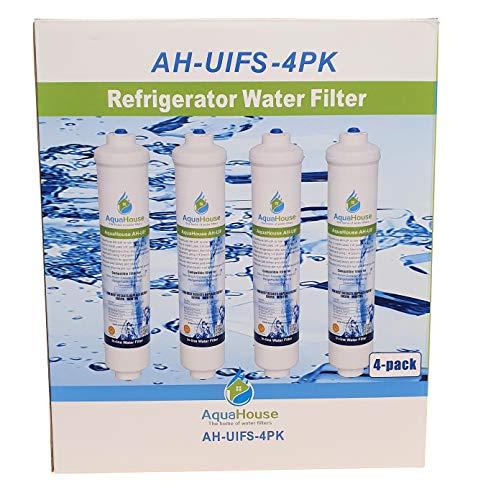 4x AquaHouse UIFS Compatibile Filtro Frigorifero acqua per Samsung DA29-10105J HAFEX/EXP WSF-100 Aqua-Pure Plus (filtro esterno solo)