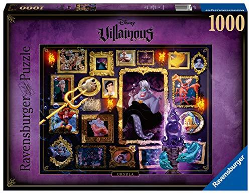 Ravensburger Puzzle 1000 Pezzi, Ursula - La Sirenetta, Collezione Disney Villainous, Puzzle Disney, Jigsaw Puzzle per Adulti, Stampa di Alta Qualità