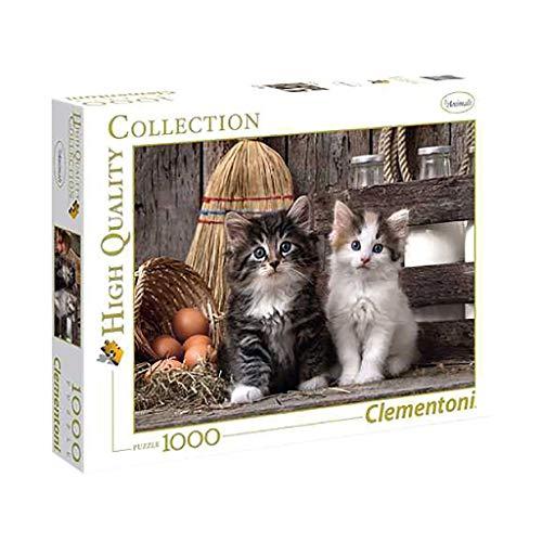 Clementoni-Gattini Does not apply Puzzle, 1000 Pezzi, Multicolore, 39340