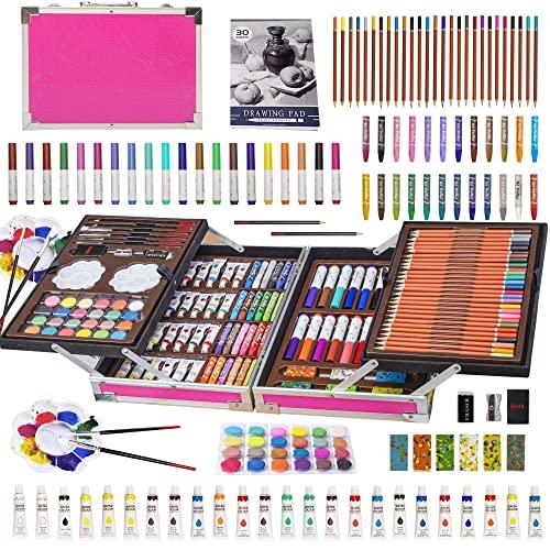 KINSPORY Set per Disegno, 139 Pezzi Pittura Valigetta per Bambini