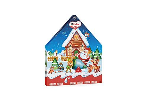 Kinder Calendario Avvento , Snack al Cioccolato Assortiti, 24 Confezioni per un Totale di 351 Gr