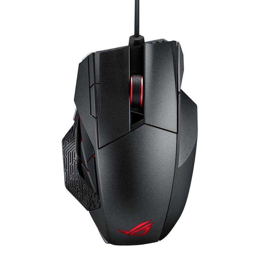 ASUS ROG Spatha Mouse Gaming Wireless, 8200 DPI, 12 Pulsanti Programmabili, Aura SYNC RGB, Memoria Flash Integrata