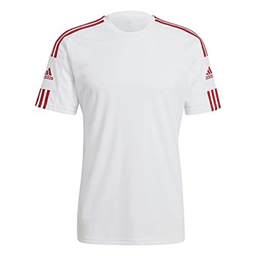 adidas Squad 21 JSY SS, Giacca Sportiva Menù, White/Team Power Red, S