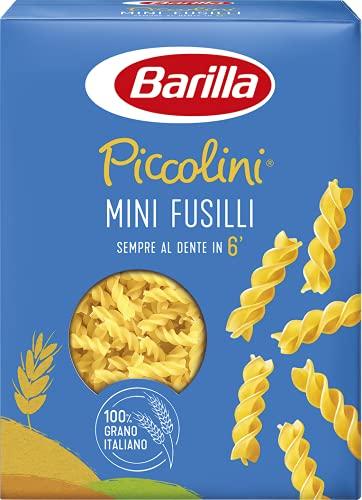 Barilla Pasta Mini Fusilli Piccolini, Pasta Corta di Semola di Grano Duro 100% Italiano, 500 gr