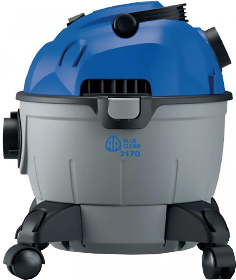 Bidone Aspiratutto Aspiraceneri Aspiraliquidi con Ruote Capacità 15 Litri Potenza 1200 watt colore Grigio - 51922 AR 3170