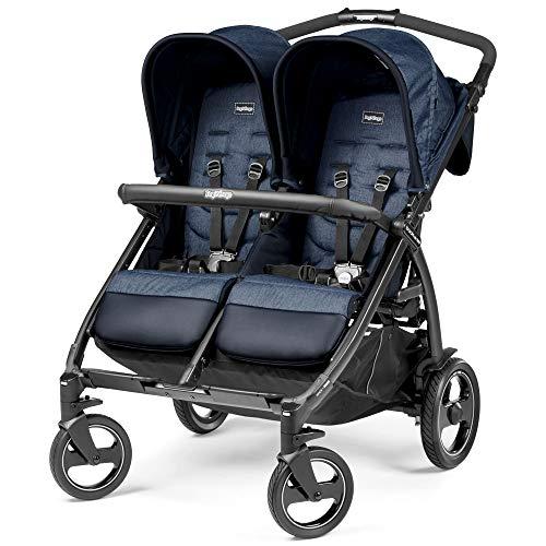 Peg Perego Book For Two, Passeggino Gemellare Compatto, Indigo, 14.12 kg