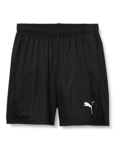 PUMA Liga Core Football Jr, Pantaloncini Unisex-Bambini, Nero Black White, 140