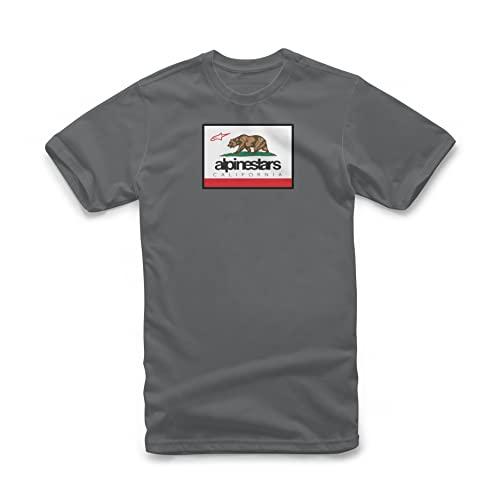 Alpinestars, Cali 2.0 Tee, Maglia Manica Corta, Carbone, M, Uomo