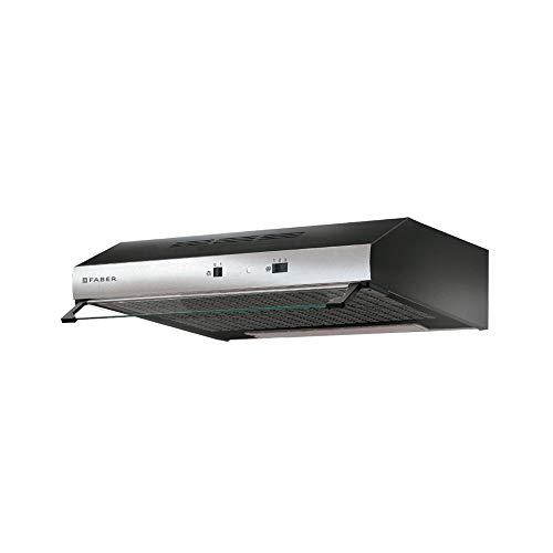Faber TCH04 SS18A 741 Cappa Incasso per pensile, 295 m³/h, Nero/Acciaio Inossidabile, Larghezza 80 cm