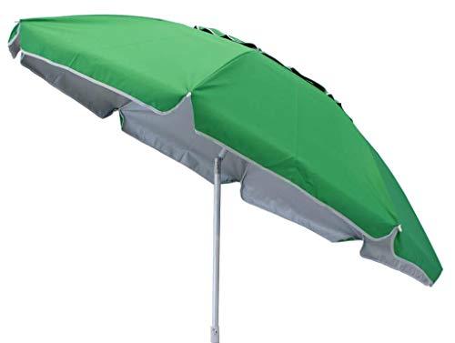 Ombrellone Spiaggia Poliestere UV Diametro 1,8 M Palo Diametro 0,32 M per Campeggio Spiaggia Mare Piscina Giardino