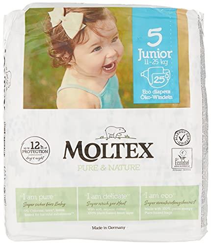 Moltex Pure & Nature - Pannolini taglia 1-6 (taglia 5 Junior)