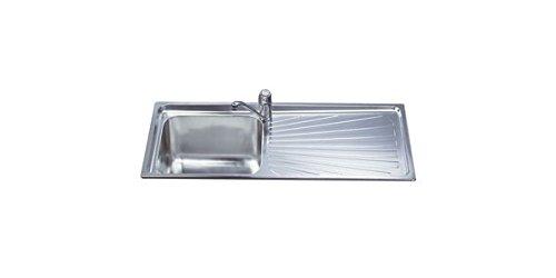 SMEG SGE116.1S Serie Alba Lavello da incasso in Acciaio Inox Satinato con 1 Vasca Dimensioni 116 x 50 cm
