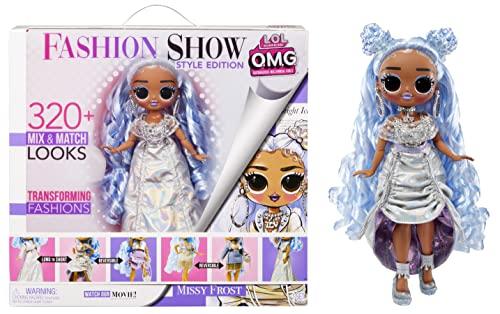 LOL Surprise OMG Fashion Show Style Edition - MISSY FROST - Bambola da 25 cm con oltre 320 look alla moda - Include abiti trasformabili, accessori e altro - Da collezione - Età: 4+ anni