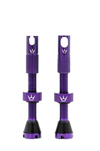 Peaty's x valvole tubeless Chris King (MK2) - valvole per pneumatici da bici (viola, 42 mm) PTV2