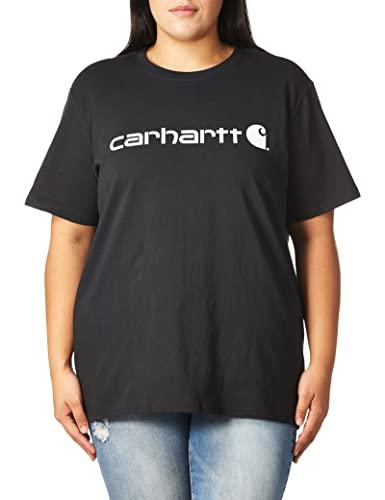 Carhartt Workwear Logo Short-Sleeve T-Shirt, Donna, Nero (Black), S