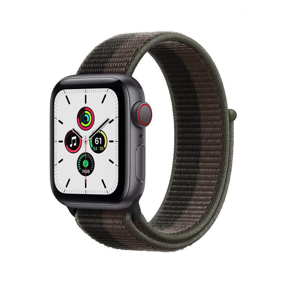 2021 Apple Watch SE (GPS + Cellular) Cassa 40 mm in alluminio grigio siderale con Sport Loop color tornado/grigio