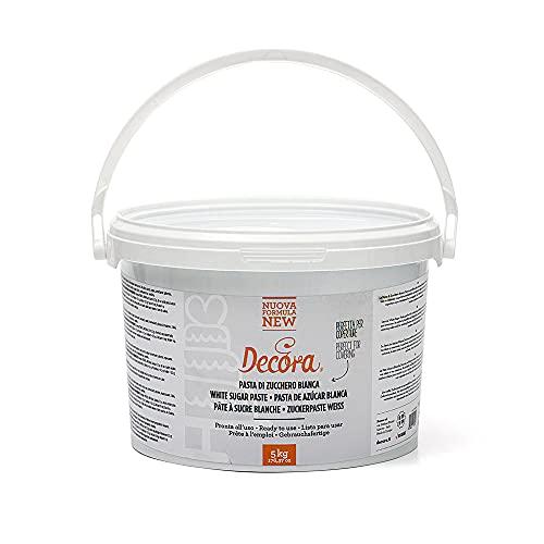 Decora 0310190 Pasta Di Zucchero New Bianca 5 Kg