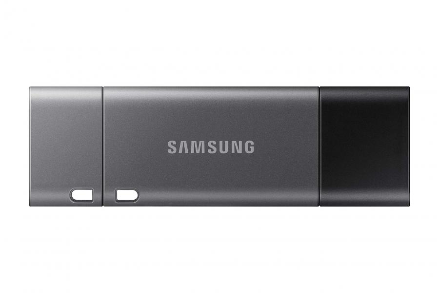 Samsung Memorie Duo Plus USB Flash Drive, USB 3.1, Type-C, Velocità di Lettura Fino a 300 MB/s, 64 GB, Grigio (MUF-64DB)