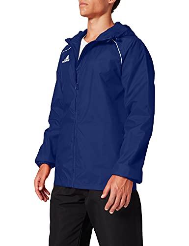 Adidas Core18 Rain Jacket, Uomo, Dark Blue/White, S