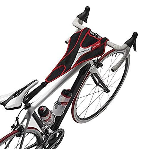 Elite, Protezione antisudore per Bici - Fissaggio tra Sedile e Manubrio, Rosso (Rot/SCHWAR), Taglia Unica