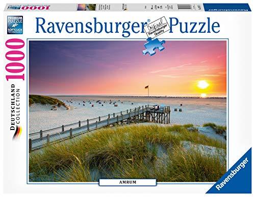 Ravensburger Puzzle, Puzzle 1000 Pezzi, Tramonto su Amrum, Puzzle per Adulti, Collezione Germania, Puzzle Ravensburger - Stampa di Alta Qualità