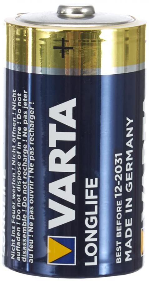 Varta 4120101306 Longlife Batteria Alcalina,Torcia D LR20, Confezione da 6 Pile - il design può variare, Confezione risparmio
