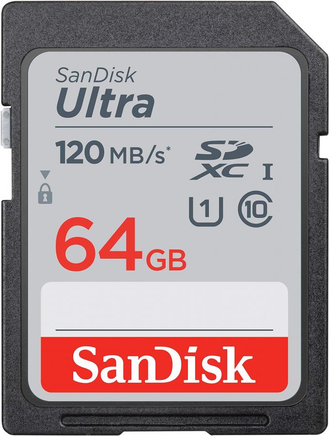 SanDisk Ultra Scheda di memoria SDXC da 64 GB, fino a 120 MB/s, classe 10, UHS-I, V10