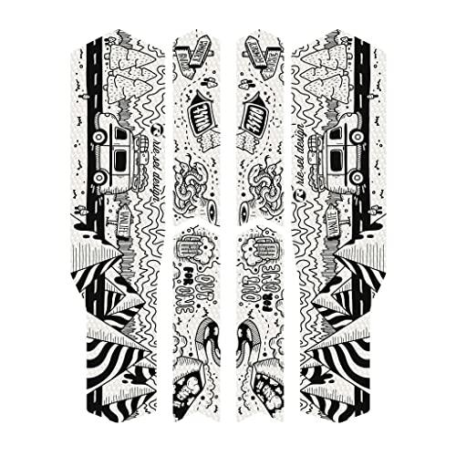 Riesel Design® - Chain:Tape 3000 - paracatena per Bicicletta Elegante Pellicola Protettiva per Bicicletta in Molti Design da 6 Forme autoadesive/paracatena per MTB per l'intero Triangolo Posteriore