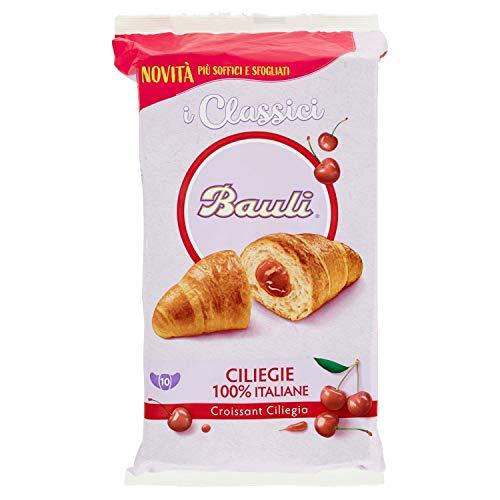 Bauli Croissant Ciliegia, con Farcitura di Ciliegie 100% Italiane - I Classici - confezione da 10 pezzi