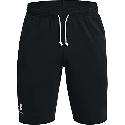 Under Armour UA RIVAL TERRY SHORT, Pantaloncini sportivi Uomo, Nero (Black / Onyx White) , S