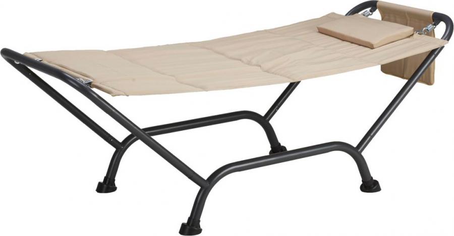 Amaca Maldive 1 Posto con supporto acciaio e cuscino colore Beige - A1220302