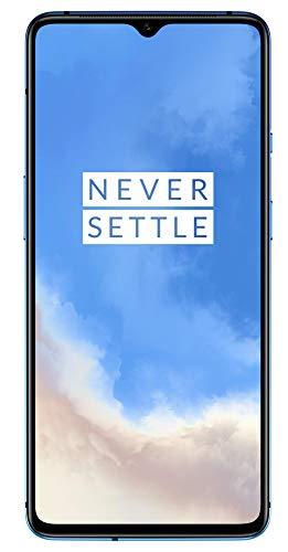 OnePlus 7T Smartphone, 8 GB RAM 128 GB, 6.55”/16.6 cm, Display AMOLED 90Hz, Fotocamera Tripla più Fotocamera frontale, Warp Charge 30T, Blu (Glacier Blue)