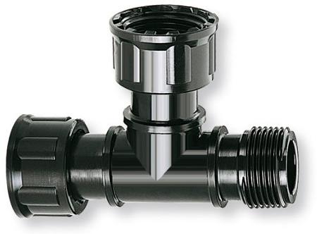 Raccordo a T per tubo irrigazione F + F 1