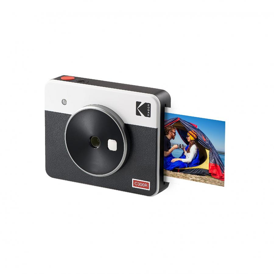 Kodak Mini Shot 3 Retro Fotocamera Istantanea e Stampante Fotografica Portatile, Ios e Android, Tecnologia 4Pass (76 X 76 Mm) - Bianco - 8 Fogli