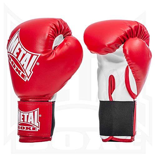 Metal Boxe - Guanti da Boxe, Rosso, 10 oz