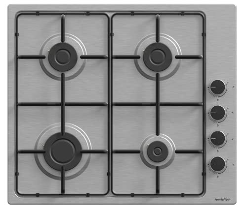 Piano Cottura a Gas da 60cm a 4 fuochi in Acciaio Inox PremierTech PC604