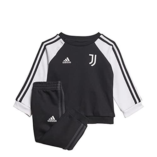 adidas Juve 3s Bbjoger Tuta Sportiva, Nero/Bianco, 12 Meses Unisex-Bimbi