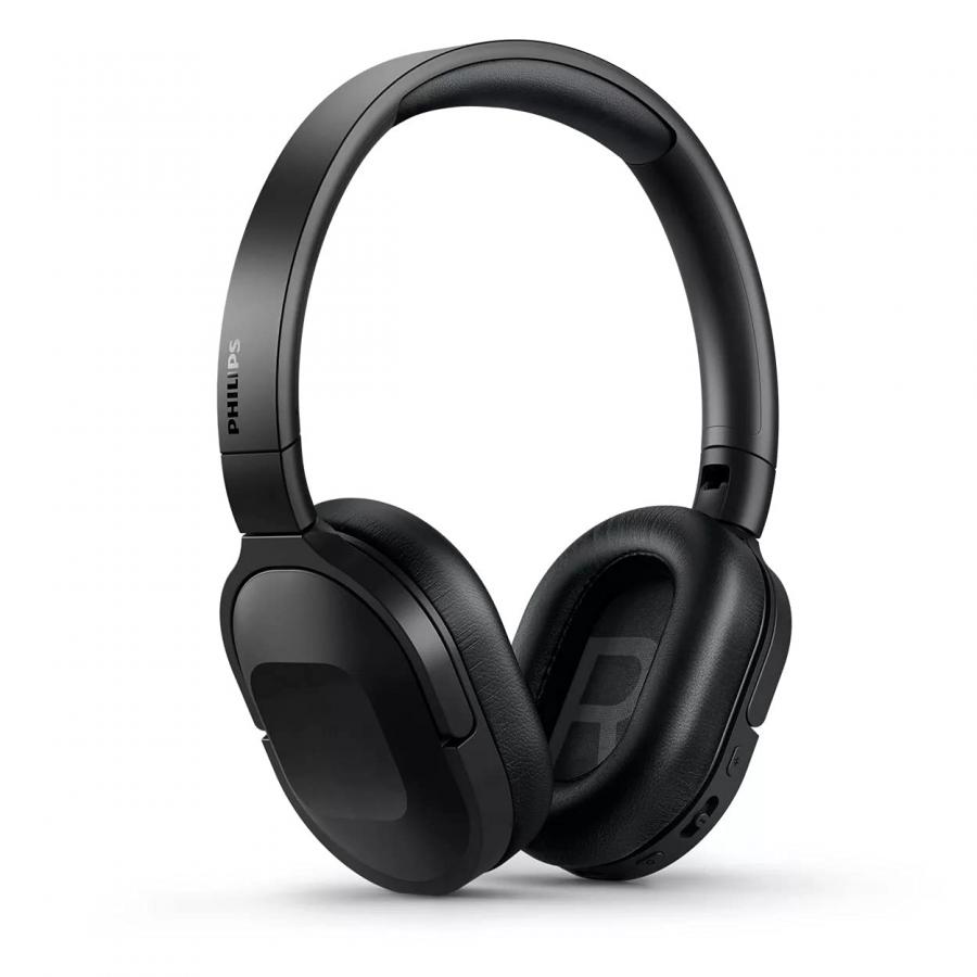 TAH6506BK/00 PHILIPS Cuffie Wireless, Cuffie Cancellazione Attiva Rumore, Cuffie Over Ear per Adulti, con Microfono, Compatibile con 2 Dispositivi Bluetooth, Tempo di Riproduzione 30H, Nuova Versione