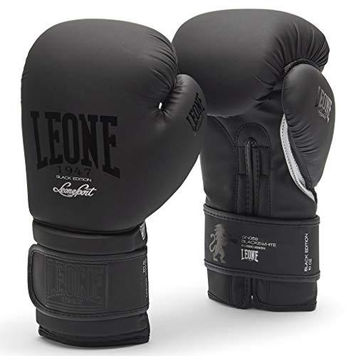 LEONE 1947 GN059 - Guantoni Boxe Black Edition, Unisex – Adulto, Nero, 12OZ