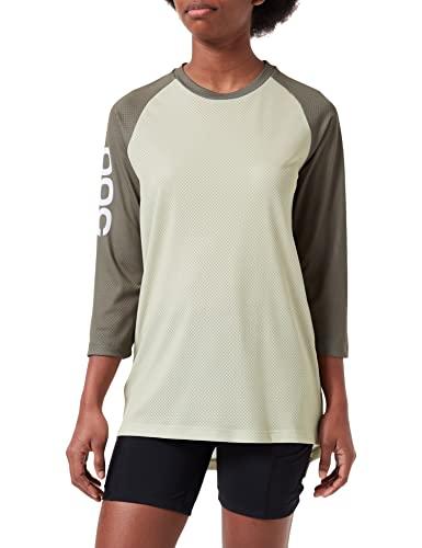 POC Maglia da Donna MTB Pure 3/4 T-Shirt, Verde Prehnite/Verde Epidoto, XS