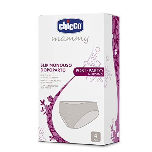Chicco Slip Monouso Dopoparto in Tessuto Non Tessuto, Beige
