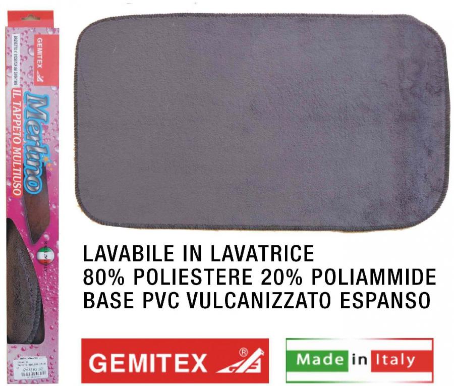 Tappeto Merlino cm 50x80 Antracite - P50803