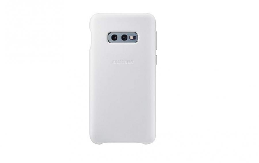 LEATHER COVER WHITE GALAXY S10 E